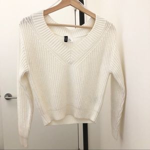 Cropped Knitted Sweater